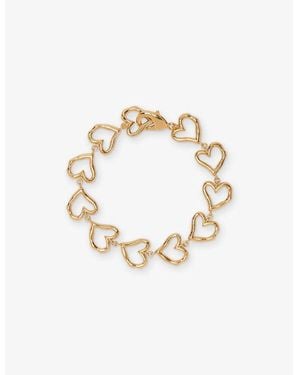 Maje Heart Brass Bracelet - Metallic