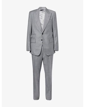Tom Ford Shelton Single-Breasted Wool Suit - Gray