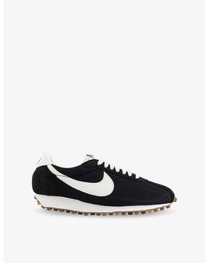 Nike Ld 1000 Suede And Mesh Low-Top Trainers - Black