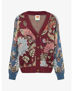 FARM Rio Delhi Jacquard Knitted Cardigan - Multicolor
