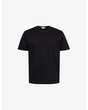 Arne Mercerised Interlock Cotton-Jersey T-Shirt - Black