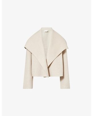 Dissh Lucia Cropped Wool-Blend Coat - Natural