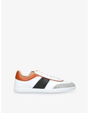 Tod's Casseta Light Leather Low-Top Trainers - White