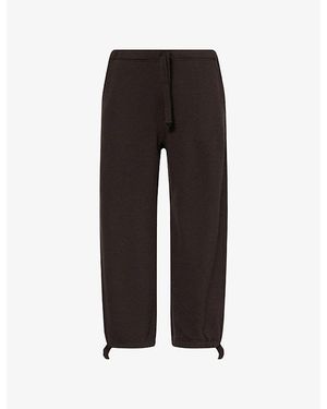 Visvim Drawstring Wide-Leg Wool-Blend Jogging Bottoms - Black