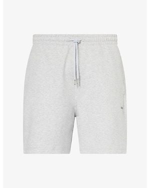 GYMSHARK Evolve Lightweight Oversized Cotton-Blend Track Shorts - White