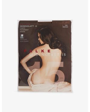 FALKE Seidenglatt 15 Den Stretch-Woven Tights - Brown