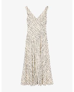knee length dresses for ladies Whistles Annie Sparkle Knit Dress – Goods main image 1