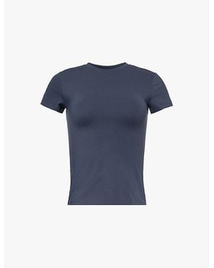 ADANOLA Ultimate Short-Sleeve Stretch-Jersey T-Shirt - Blue