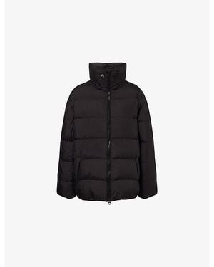 Perfect Moment Funnle-Neck Shell-Down Puffer Jacket - Black