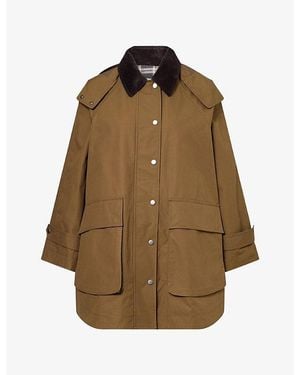 ME+EM 2-In-1 Heritage Waxed Cotton Mac - Brown