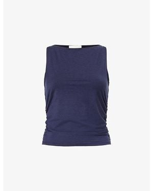 Reformation Demi Knit Stretch-Jersey Two-Piece Top And Skirt Set - Blue