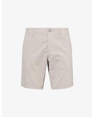 PAIGE Phillips Stretch-Cotton Shorts - Grey