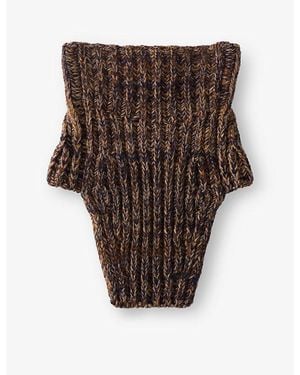 Prada Wool And Cashmere Dickey - Brown