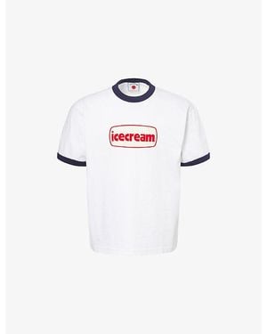 ICECREAM Tub Ringer Oversized Cotton T-Shirt - White