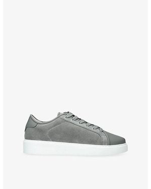 Arne Mid Court Suede Trainers - Grey
