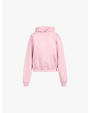 Skims Classic Cotton-Fleece Hoody - Pink