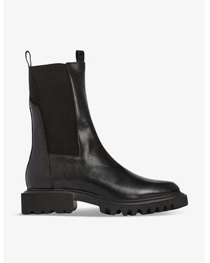 AllSaints Hallie Leather Ankle Boots - Black