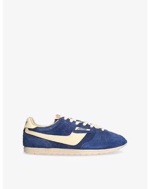 Autry Windspin Low-Top Suede Runner Trainers - Blue