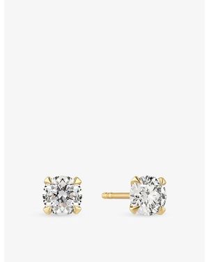 Sif Jakobs Venice Solitaire 14Ct And 0.50Ct Lab Grown Diamond Earrings - White
