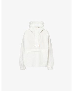 RÓHE Frames Oversized Hooded Cotton-Blend Anorak - White