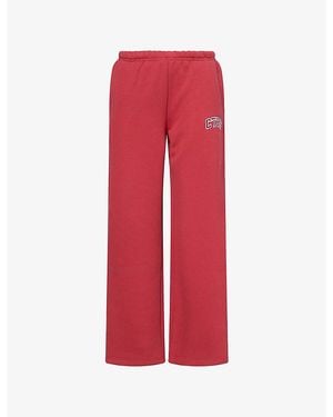 The Couture Club Logo-Embroidered Straight-Leg Cotton Jogging Bottoms