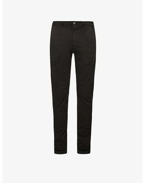 Replay Jaan Hyperflex Slim-Fit Slim-Leg Cotton-Blend Cargo Trousers - Black
