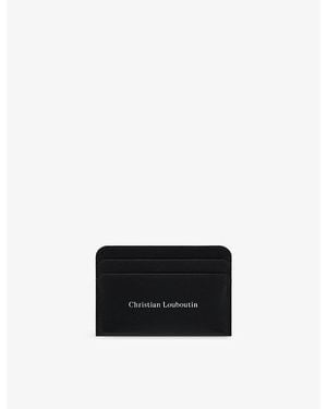 Christian Louboutin Canopy Leather Card Holder - Black