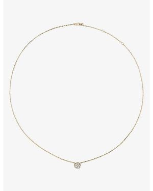 Monica Vinader Mv Siren Solitaire 0.5Ct Lab-Grown Diamond 14Ct Necklace - White