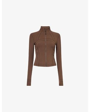 lululemon Define Nulu Cropped Stretch-Woven Jacket - Brown