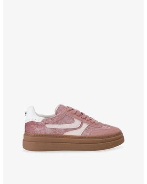 Steve Madden Dodge Suede Sneakers - Pink