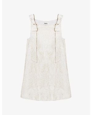 Ro&zo Heidi Jacquard Woven Mini Dress - White