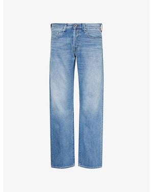 Replay Deryck Straight-Leg Denim Jeans - Blue