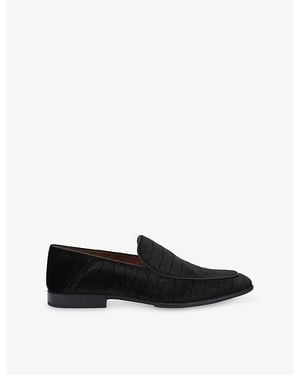 Steve Madden Sutton Velvet Loafers - Black