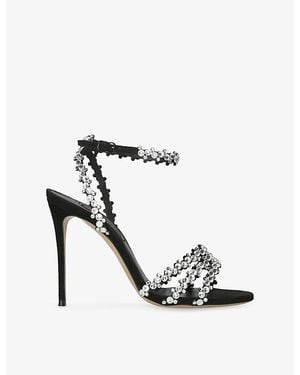 Casadei Julia Love 100 Leather Heels - White