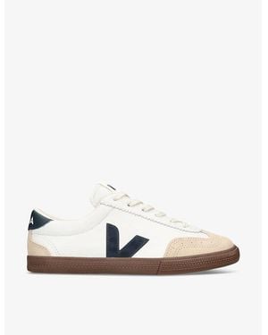 Veja Volley Trainers With Contrasting Inserts - White