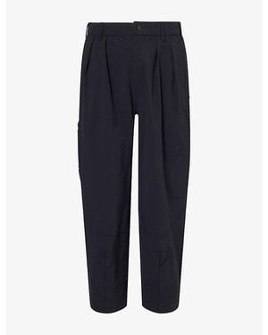 Manors Greenskeeper Pleated Stretch-Woven Pants - Blue