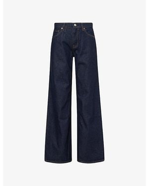 Reformation Cary Low-Rise Slouchy Denim Jeans - Blue