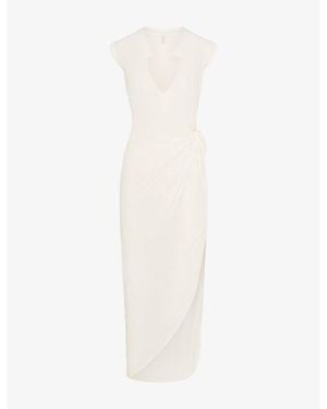 Skims Cover-Ups Cotton-Jersey Tie Dress - White