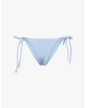 Seafolly Sea Dive Tie-Side Bikini Bottoms - Blue