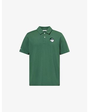 Malbon Fairway Baldwin Woven Polo T-Shirt - Green