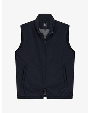 BOGGI Technical Funnel-Neck Shell Gilet - Blue