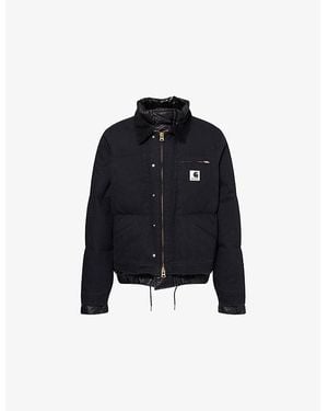 Sacai X Carhartt Wip Puffer Canvas-Down Jacket - Black