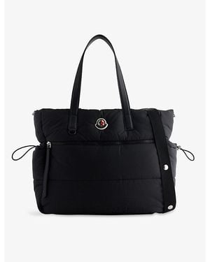 Moncler Mommy Logo-Patch Quilted Tote Bag - Black