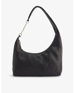 Rick Owens Gemini Small Leather Shoulder Bag - Black