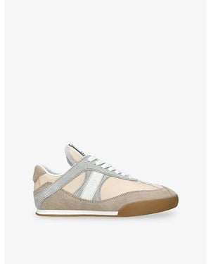 Chloé Kick Low Suede Sneakers - White