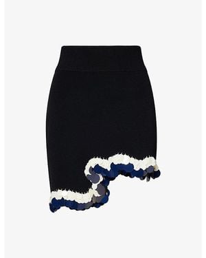 Ph5 Casey Sequinned Stretch-Knit Mini Skirt - Black