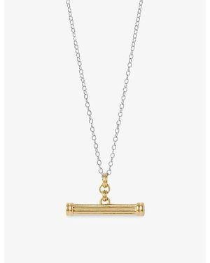 Astley Clarke X Laura Jackson T-Bar 18Ct-Plated 925 Sterling- Necklace - Metallic