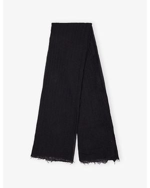 Rick Owens Giglio Wool And Cashmere Scarf - Blue