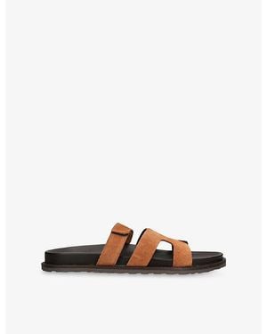 Steve Madden Manu Suede Sandals - Brown