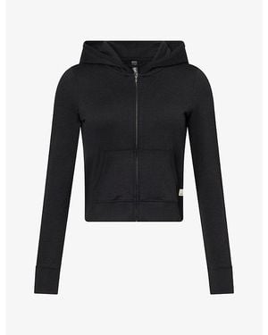 Vuori Halo Mini Full-Zip Jersey Hoody - Black